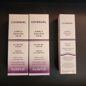 Lot of 3 Covergirl Simply Ageless Skin Blurring Serum Eye Lift Serum NEW